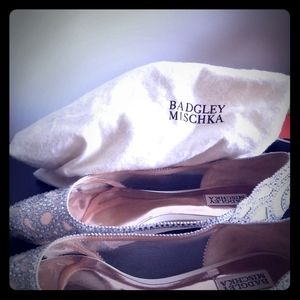 Badgley Mischka Gigi Crystal Pointed Toe Flat